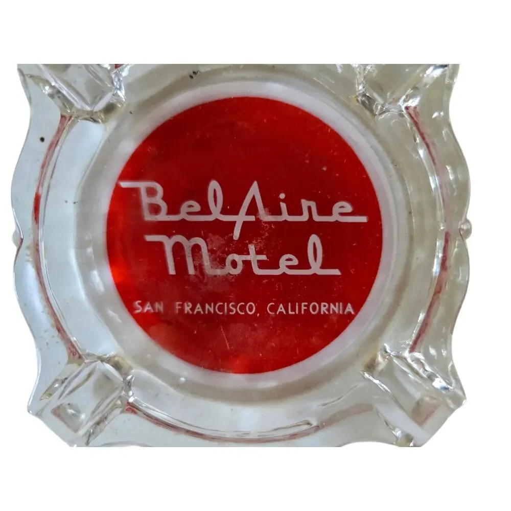 Vintage Small BelAire Motel Ashtray San Francisco California